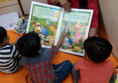 Kids enjoying a story