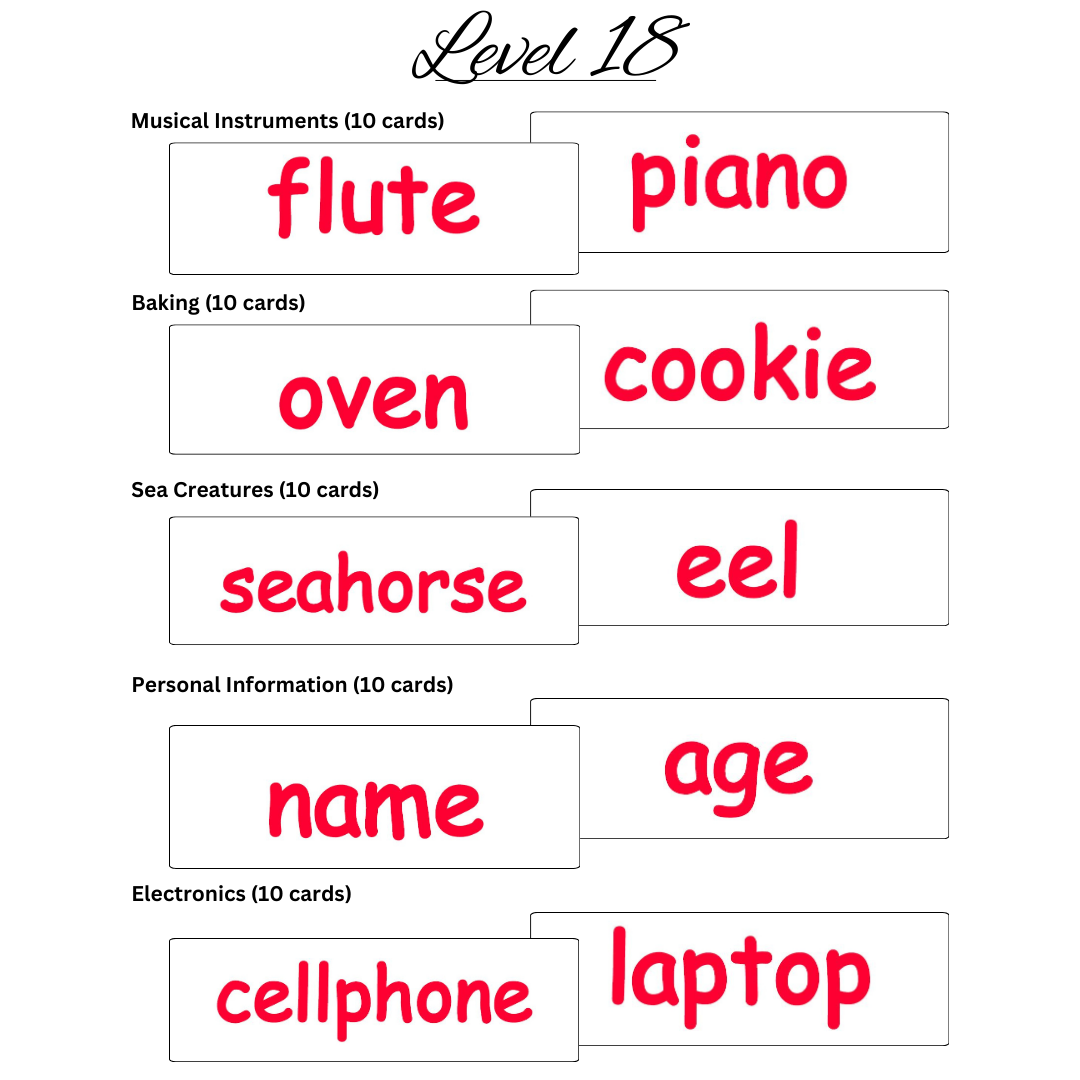 Level-Words-18 Level Words 18